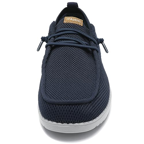 Image of 1TAZERO Men Slip On Shoes Loafer with Arch Support Insoles,Men Casual Shoes for Plantar Fasciitis