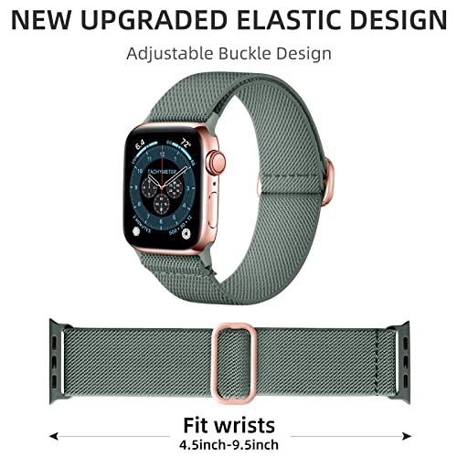 Image of DaQin 3 Pack Stretchy Solo Loop Compatible with Apple Watch Bands Men Women