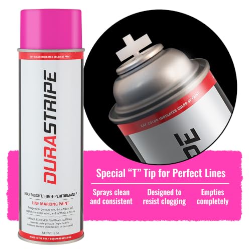 Image of Athletic Field Marking Paint - (CASE) 12 /18 Ounce Cans. The Most durable line marking paint available! Several colors to choose from. (Fluorescent Pink)