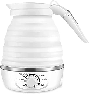 Czajnik Elektryczny, PodróżNe SkłAdane Czajniki Elektryczne Do WrząCej Wody, Regulowana Kontrola Temperatury I Ochrona Przed Przegotowaniem, 0,6 Litra, 800 W