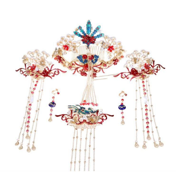 Amazon.co.jp: Chinese Hair Ornament, Ancient Golden Queen Hair
