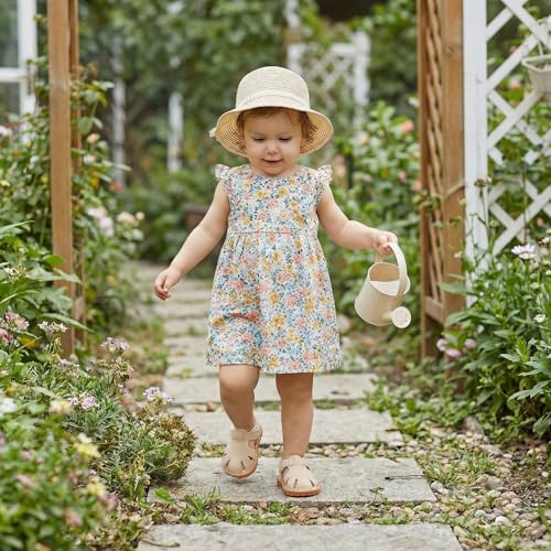 Image of Baby Boys Girls Squeaky Sandals Summer Closed-Toe Anti-Slip Premium Rubber Sole Toddler First Walkers Shoes