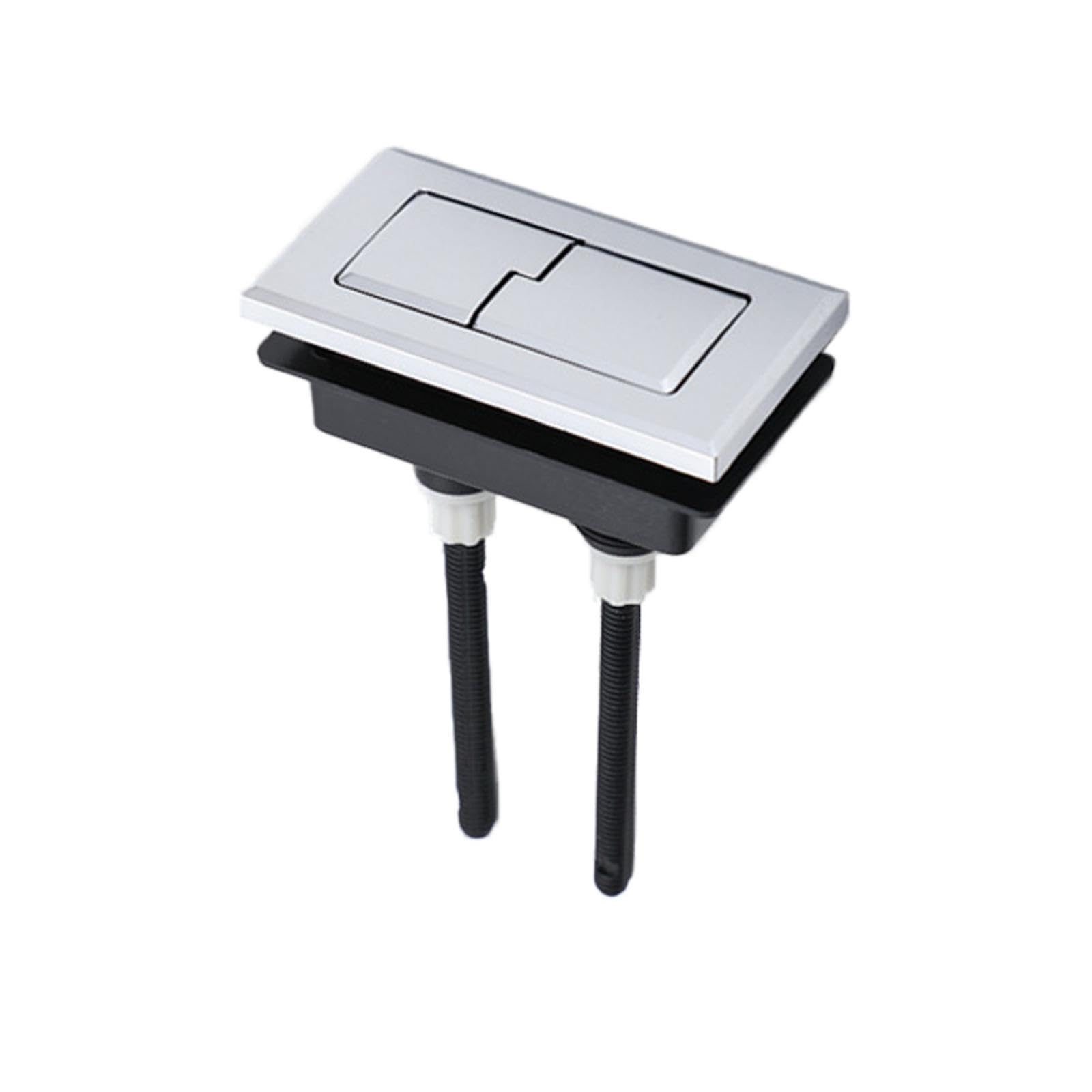 Dual Flush Toilet Tank Button Water Tank Flush Switch Replacement Toilet Accessories for Home Office, Hotel(B2 Rectangle)