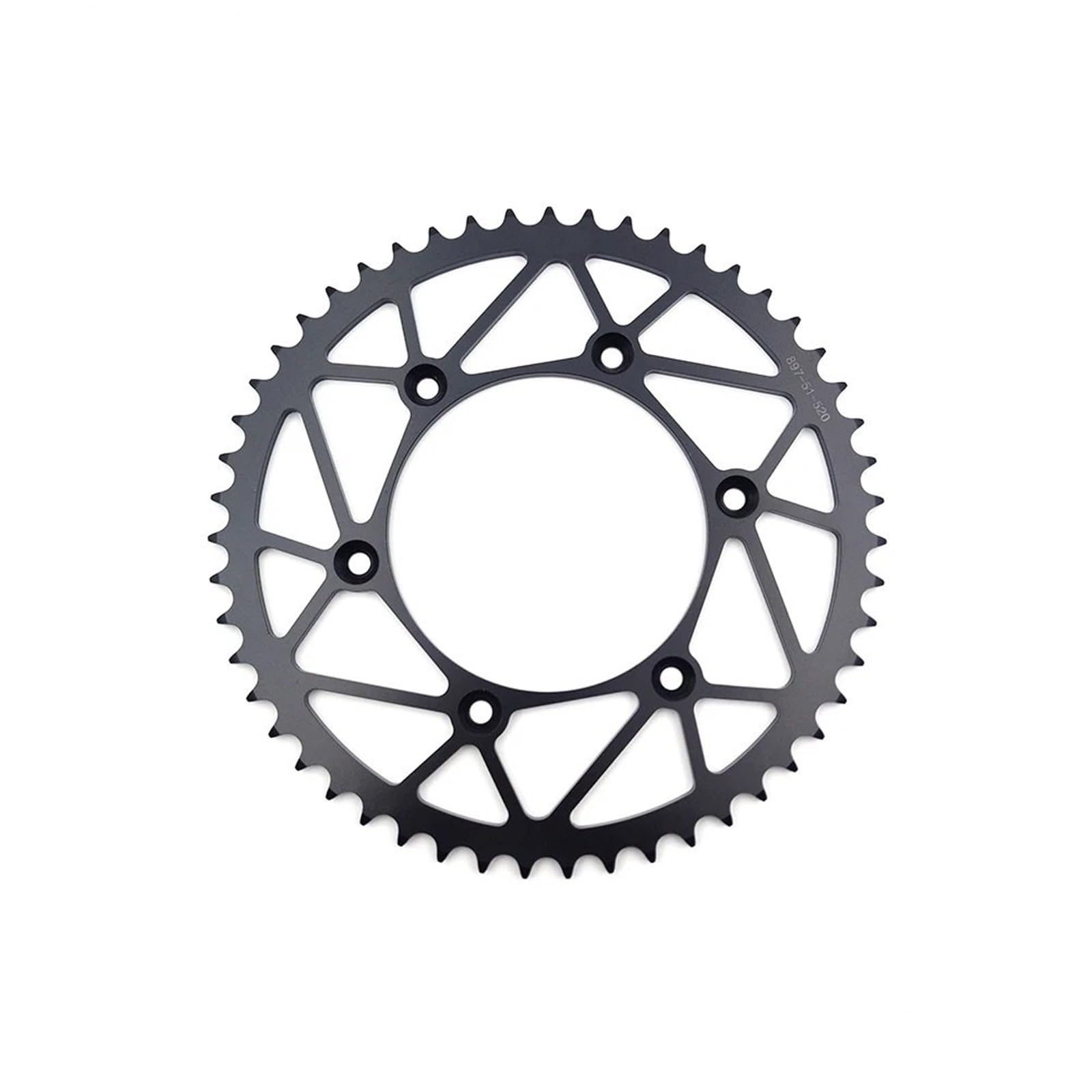 NKURTPC Motorcycle Sprocket For Dirt Pit Bike Motorcycle 520 Chains 48T/50T/51T/52T Rear Sprockets Steel Back Sprocket Cog(K 51T)