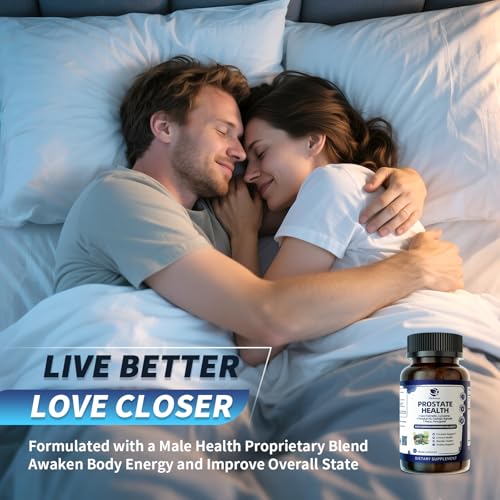 Image of Lukaree Prostate Health Supplements for Men - 18 in 1 Saw Palmetto with Pumpkin Seed & Nettle - Advanced DHT Blocker - Urinary Tract Health Support - with Ashwagandha, Reishi, 60 Capsules