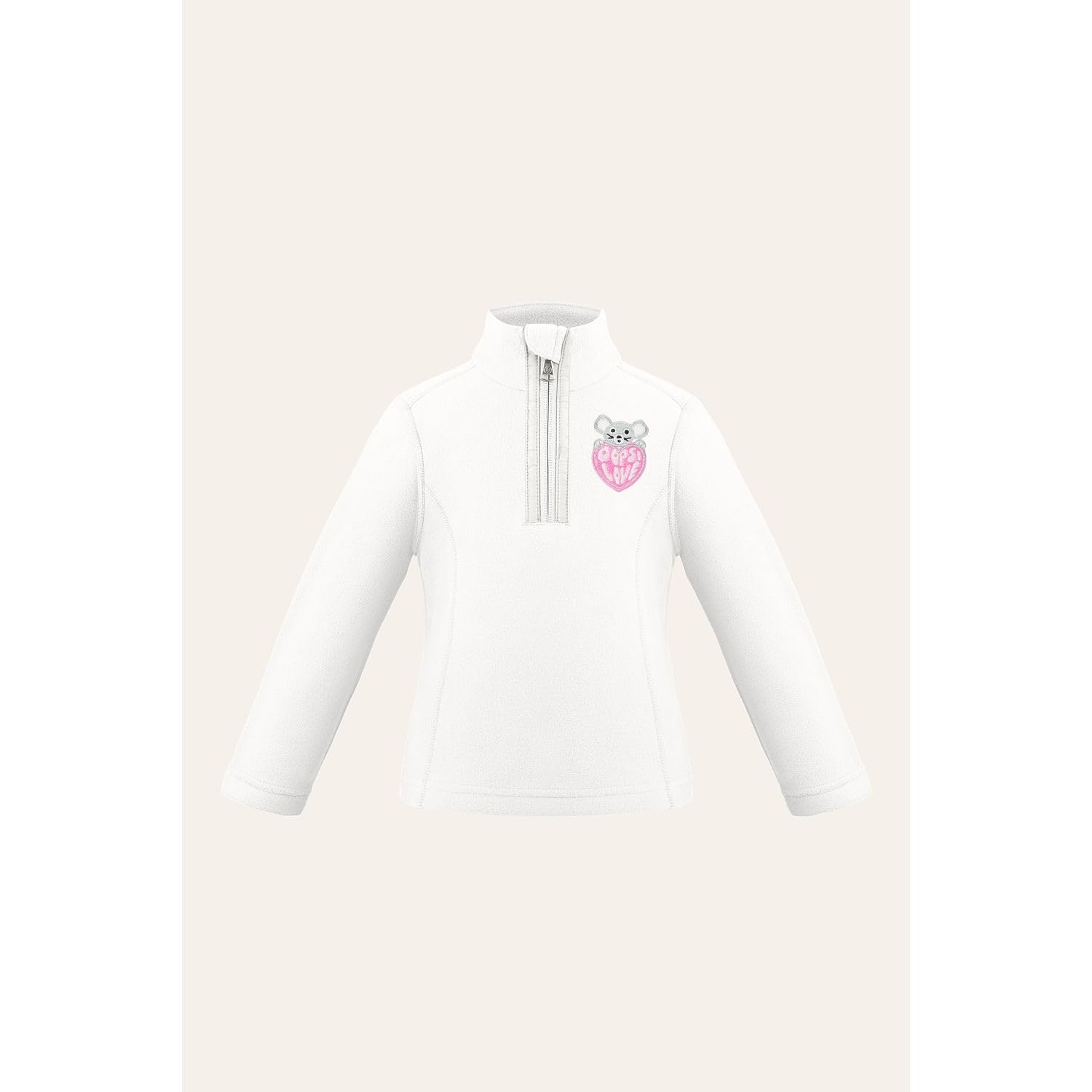 Pimienta Blanca - Chaqueta polar Micro Fleece Sweater 1540 White Girl - Blanco