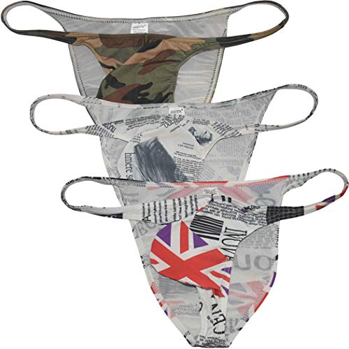 Men's Pouch Manly Bikini Briefs Sexy Guys Bodybuilding Underwear Male Clubwear Thong String Micro Trunks Pants