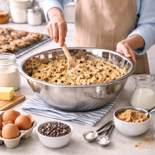 Image of KMW Stainless Steel Mixing Bowl Professional 13 Qt (12.3 litres) | with Enhanced Durability | for Buffets, Catering & Events