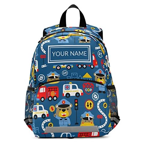 Personalised Cute Trucks Toddler Backpack Cover