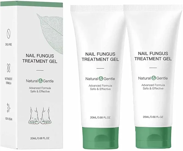 Nail Fungus Treatment Gel, Nail Fungus Treatment Cream,Multi-Purpose Nail Repair Oil Serum (2pcs)