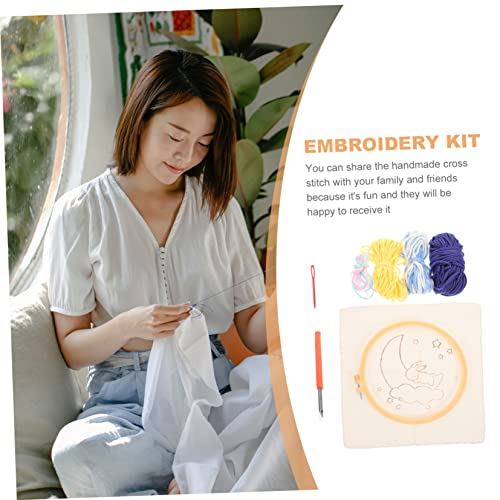 Kit de bordado aguja perforadora infantil DIYEAH para tardes de manualidades 6