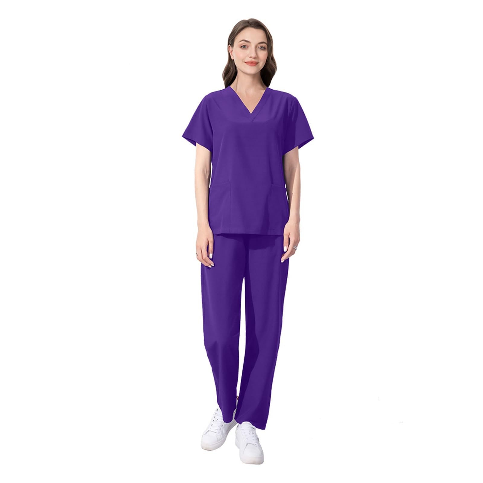 Krankenschwesteruniform Sommer Dünne Männliche Ärzte OP-Kittel Weibliche Krankenschwestern Arbeitskleidung Elastische Schnell trocknende Anzug(Color11,M)