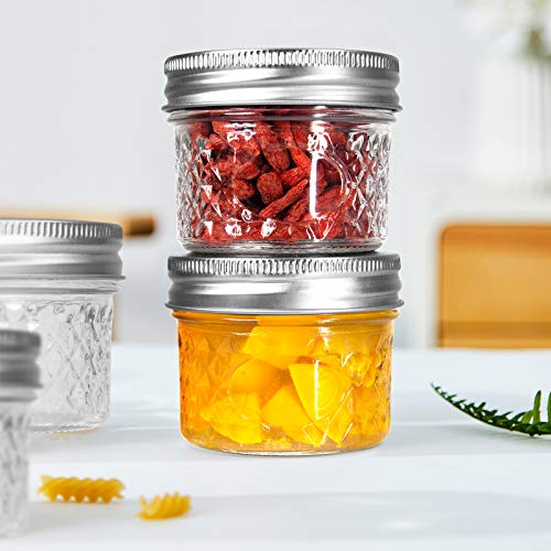 Mason Jars - Set di 8 barattoli di gelatina con