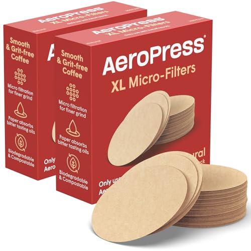 AeroPress XL Coffee Maker Natural Paper Micro-Filters