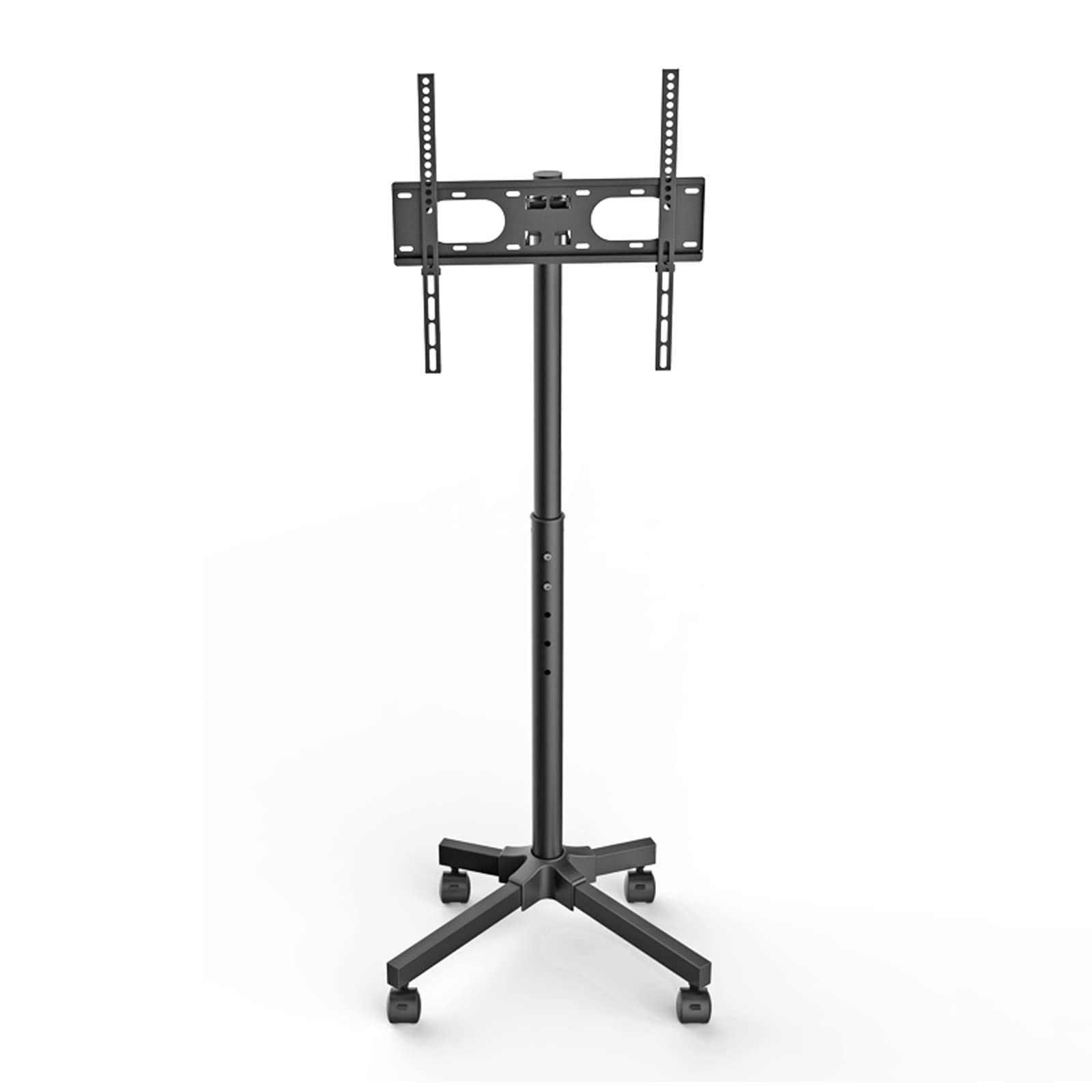 OLSKFUH Universal Tv Stand Mobile Tv Cart On Wheels, Tilt Floor Trolley Stand Holds Up To 35Kg/77Lbs, For 17-55 Inch Flat Screen/Curved Tvs And Monitors,