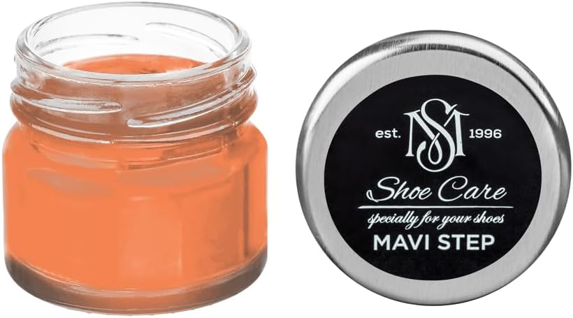 Suede & Nubuck Cream - NCS S 1060-Y60R Dark Salmon Orange - Color Renovator & Suede Conditioner for Velvet Texture by MAVI STEP - 1.70 fl oz / 50 ml