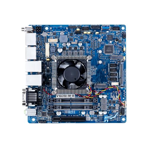 WayPonDEV V1605I-IM-B Mini-ITX 型インダストリアルマザーボード AMD Ryzen V1605B 32GB DDR4 3DP / 双 LAN 6COM 3USB3.2 Linux/Win10 12-24V DC 入力 開発ボー