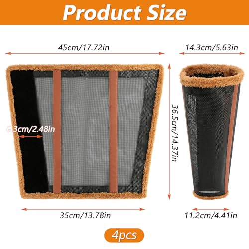 Langxun Fly Boots For Horses Set Of 4,Mesh Fly Boots For Horse Preventing Flies Mosquitoes Bites Horse Leg Protecting Fly.Leg Wraps For Horses Breathable Mesh thumb #1