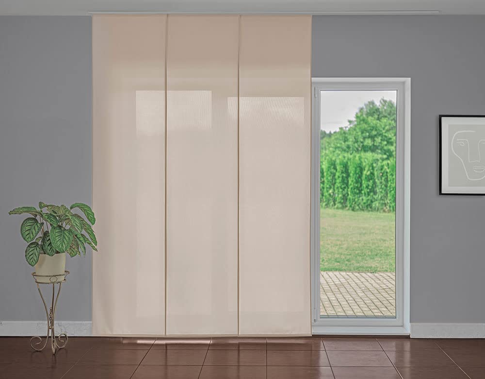 Tenda a pannello scorrevole Beige tinta unita | Pannello da L 70 x H 265 cm, Semi-filtrante