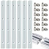 HOIIME 6 Stück Streckenverbinder Aluprofil Verbinder, Aluminiumprofil 3030-Serie Alu Profil Profilverbinder Aluminium item profil Aluminiumprofil Verbindern M6 Schrauben