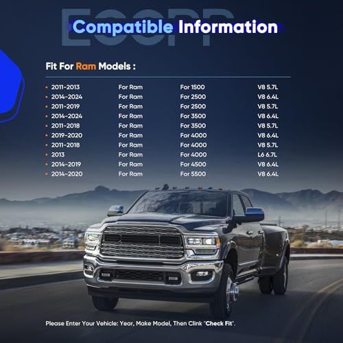 Image of ECCPP AC Compressor 2009-2019 Fit for Dodge for Ram 1500 2500 3500 4000 5.7L AC Compressor with Clutch Rapid Cooling