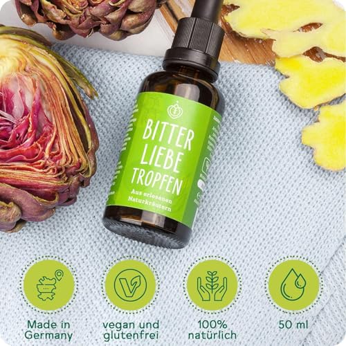 BitterLiebe® Original Bitterstoffe Tropfen 50ml aus Die Höhle der Löwen - hochdosierte Bittertropfen nach Hildegard von Bingen - Made in Germany (3)