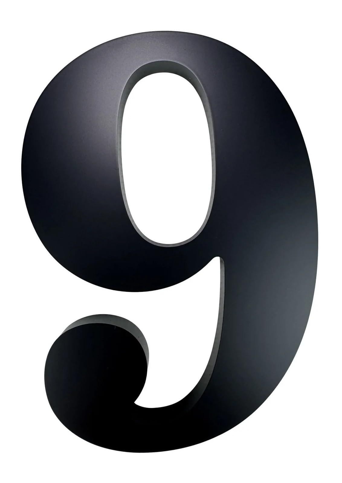 1 Pz 30 Cm Numeri Di Indirizzo for La Casa Nero Grande Galleggiante Moderno A Prova Ruggine Porta Del Garage Numero Cancello Acrilico Esterno(No.9)