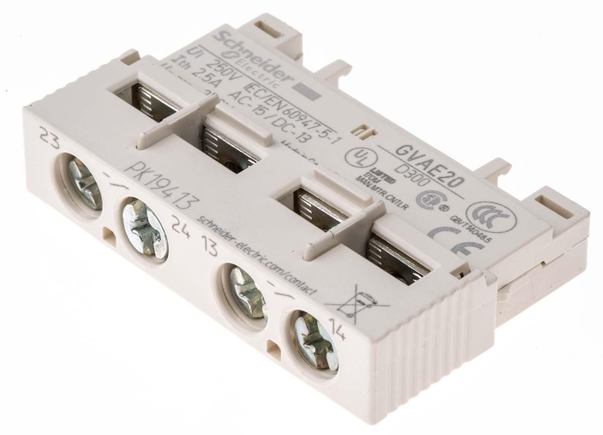 Contact Block GVAE20 Schneider 034346 2NO GVA-E20