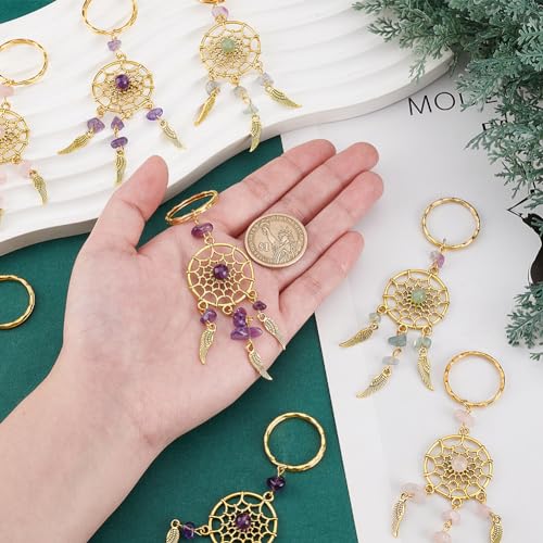 PH PandaHall 12PCS Dreamcatcher Charms - Image 3