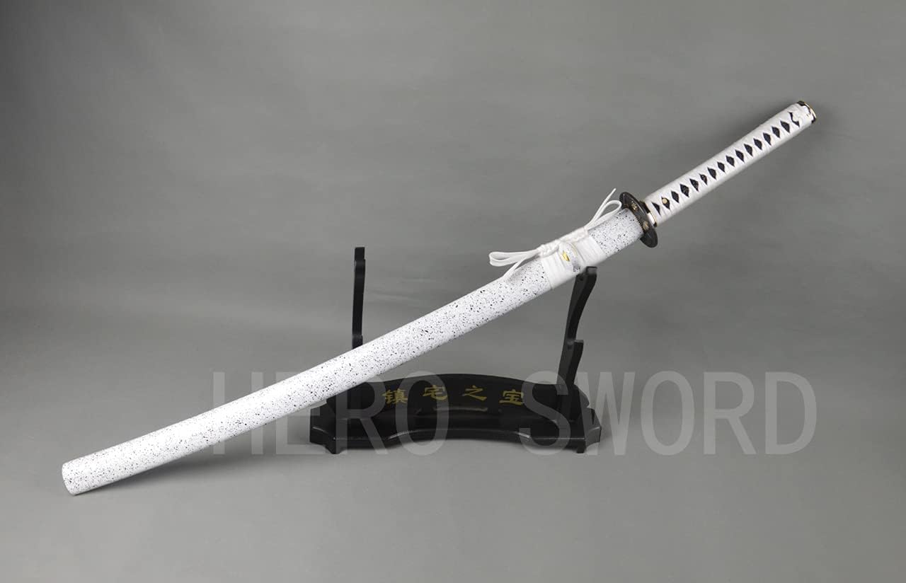 HERO SWORD 1095,T10,Manganese Steel,9260 Spring Steel,Damascus Steel,Clay Tempered Katana Handmade Real Combat Sharp Samurai Sword Full Tang Japanese Knives Cool Weapons Battle Ready
