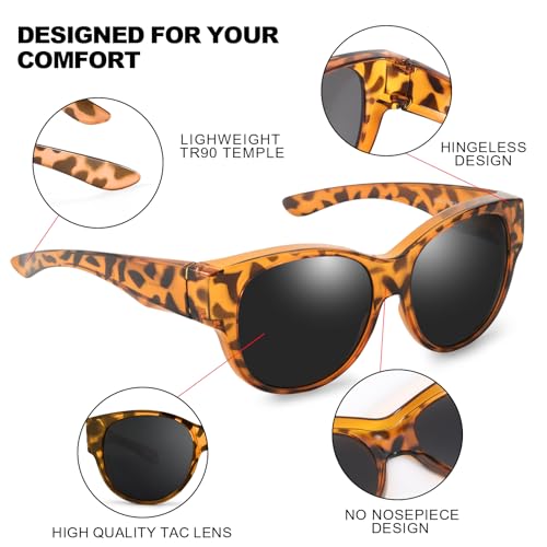 Image of Trysee Polarized Fit Over Sunglasses for Women
