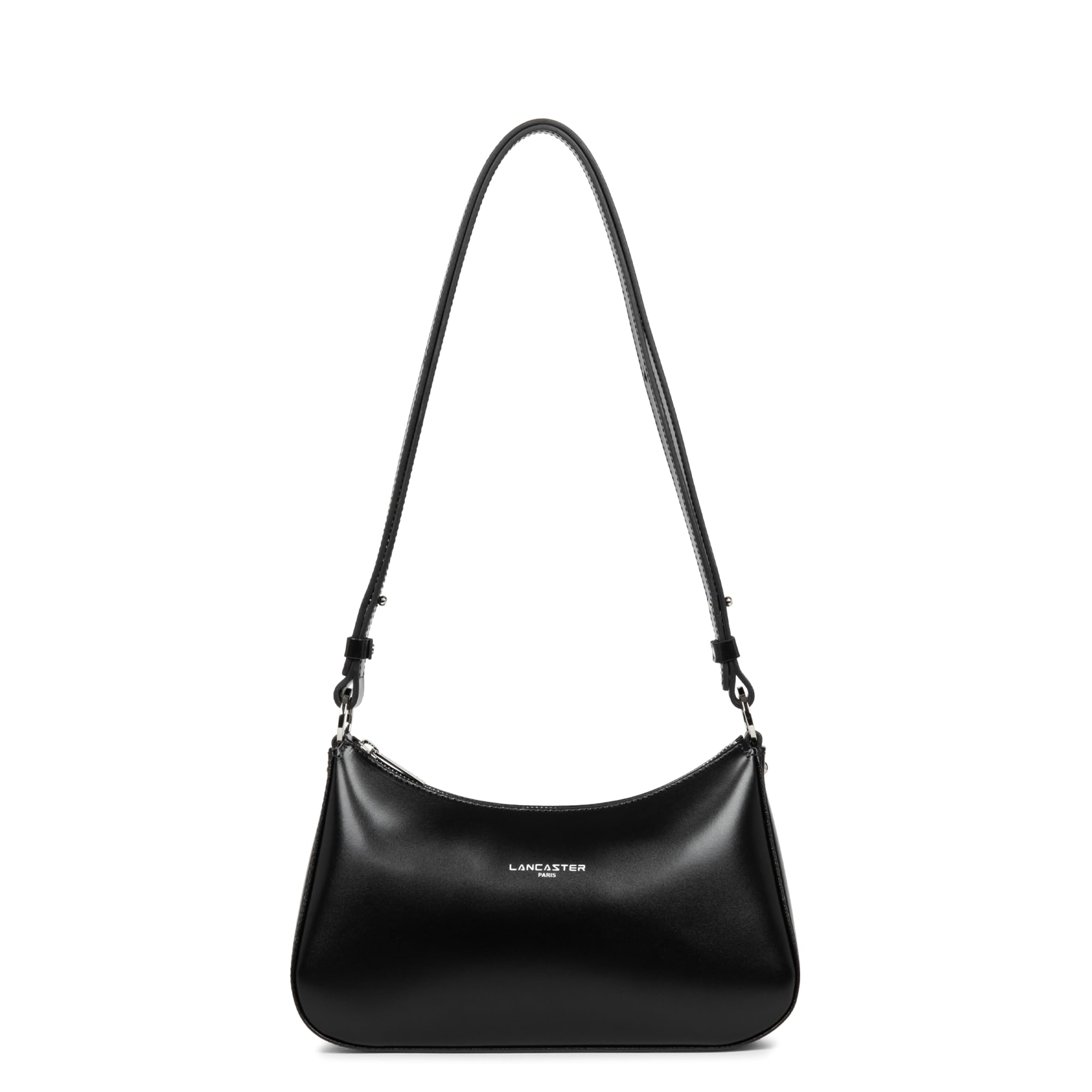 LANCASTER Sac porte epaule en cuir ref 54232 noir