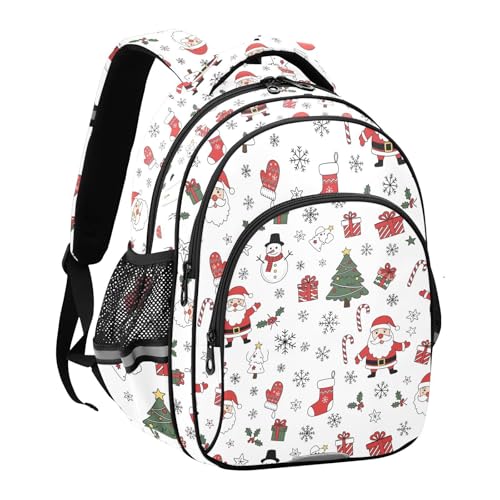 Emelivor Christmas Snowman Man Kids Backpack Toddler School Backpack Book Bag Backpacks Schoolbag for Travel,S2