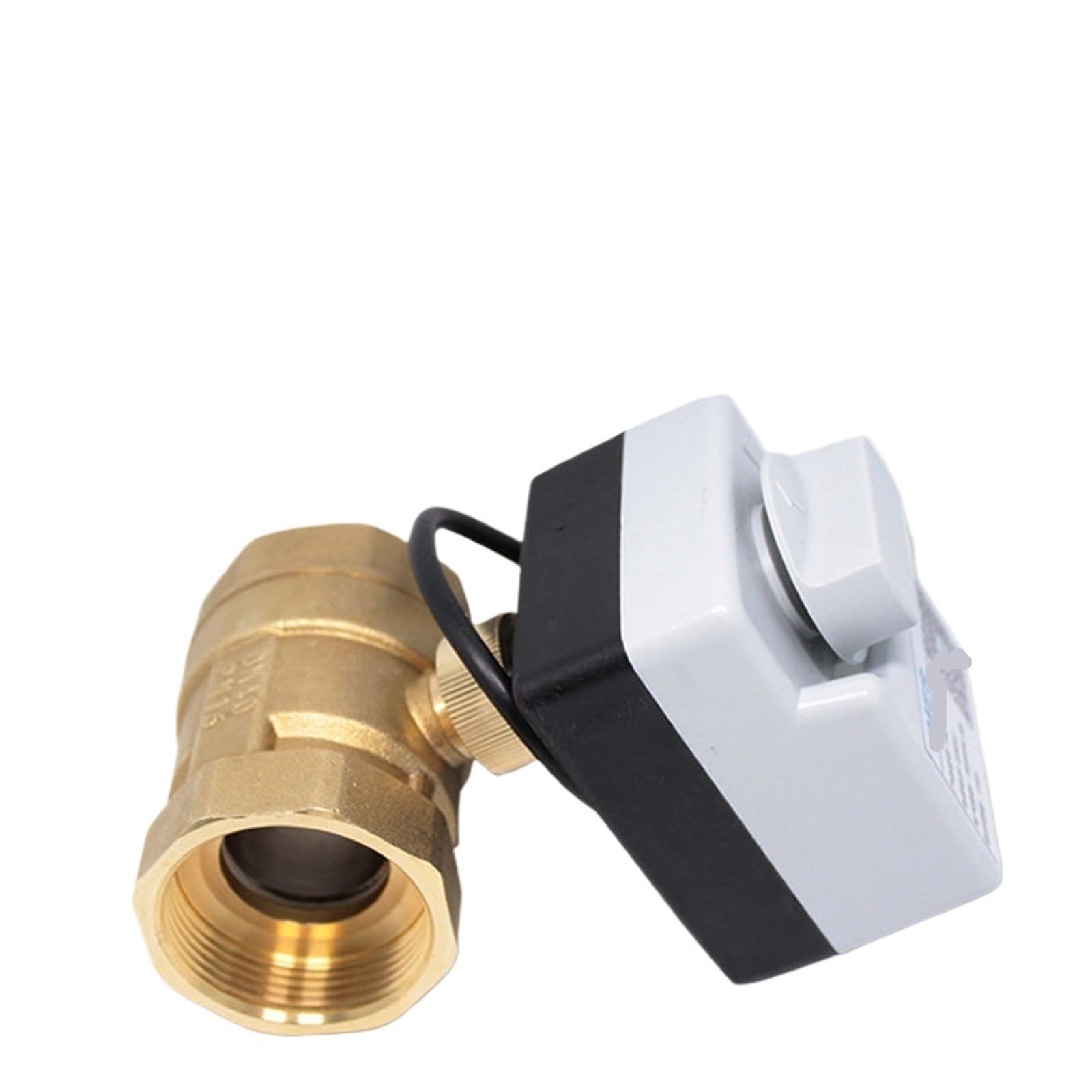 Valvola a sfera in ottone da 1/2" 3/4" 1" Valvola a sfera motorizzata Valvola a sfera di controllo a 2 vie a 3 fili con interruttore manuale(1")