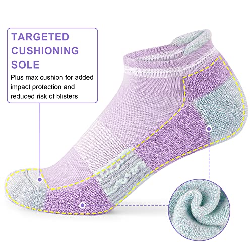 Image of Ankle Socks Womens Athletic Running Comfort Cushioned 3 /5 /6Pairs