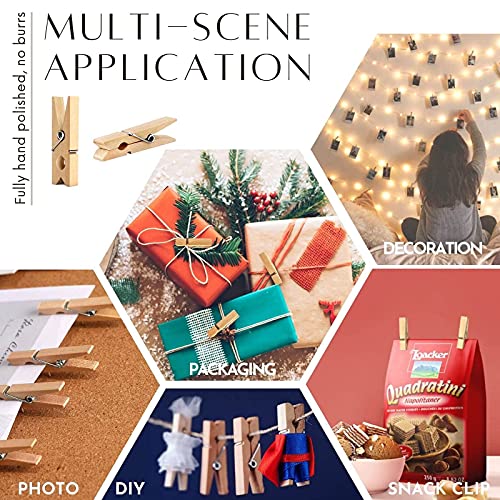 Clothes-Pins-Mini-Clothespins-Mini-Clothes-Pins-for-Photo-100-Pack-Wooden-Small-Clothes-Pin-with-Storage-Box-Tiny-Decorative-Clothespin-for-Little-Baby-Shower-Photos-Clips-Pictures-Crafts-Display