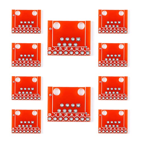 EC Buying 10pcs RJ45 Ethernet Connector Breakout Board circuit boards Module Electronics RJ45 to DIP Adapter Plate Board Ethernet Connector DIY Electronics for Arduino