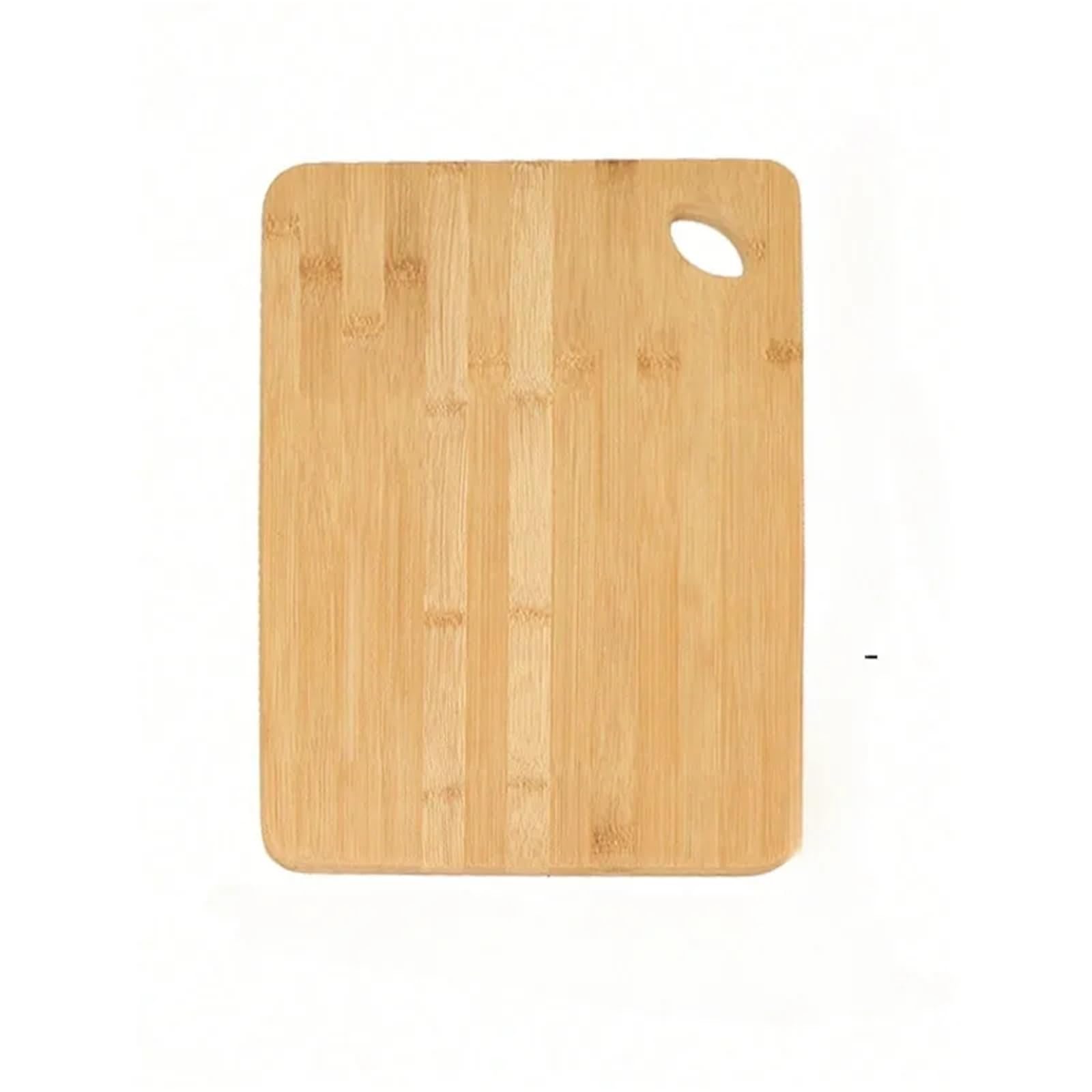 Tabla de cortar de madera maciza con orificio for mango, reversible | Orificio de mango redondo for facilitar su transporte; superficies reversibles; 16 x 12 x 0,8 pulgadas.(34x 22x 1.2cm)