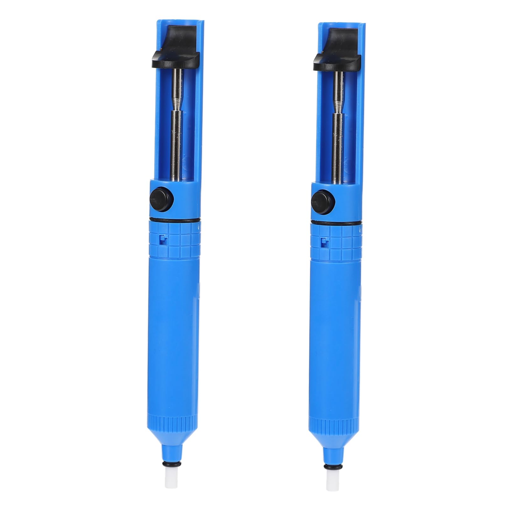2pcs Suction Solder Removal Tool Solder Removal Sucker Suckers Soldering Removal Tool Solder Removal Pump Desoldering Vacuum Pump Soldering Pickup Tool Blue Abs Plastic FUNOMOCYA