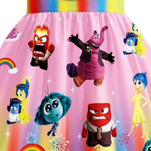 Girls Cartoon Dress Movie 2 Birthday Party Wear Kids Home Casual Outfit 3-10Y4