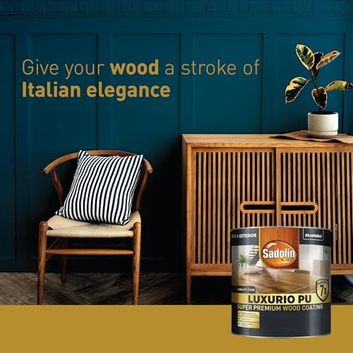 Image of Sadolin by Dulux | Luxurio PU Sealer White - Premium Primer for Wood Coating | Luxurious Italian Finish | Wood Polish with Excellent Scratch, Stain, and Crack Resistance, 1 litres