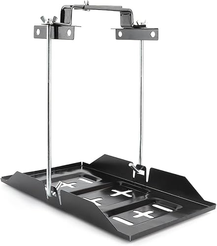 Miniatura 2 de Bandeja de soporte de batería de almacenamiento automotriz, soporte de batería de metal sólido, soporte de batería de soporte de soporte de sujeción