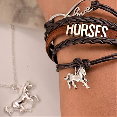 My Little Pony Pendant Silver Horse Necklace Best for Cowgirl Teen Girls Equestrian Birthday Gift Jewelry2