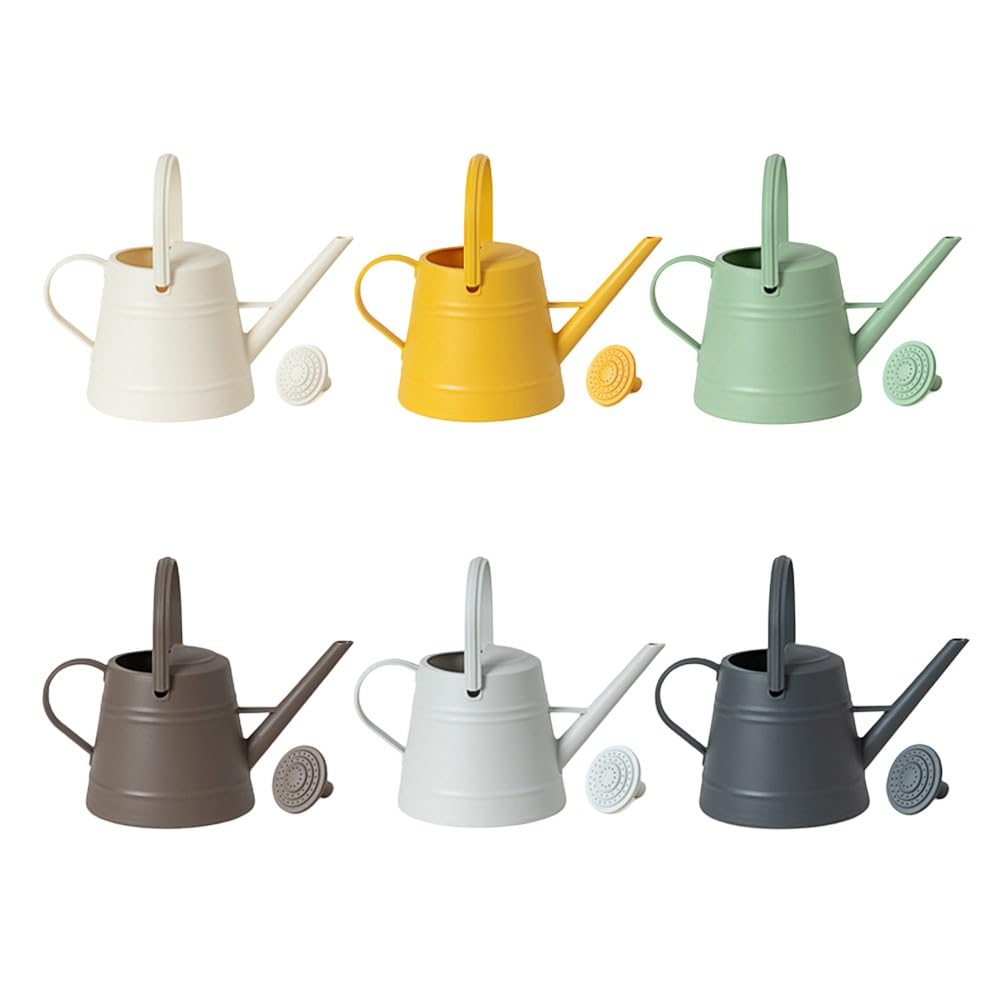 Gie?kanne 3,8L mit langem Ausguss, robuste Gartenkanne aus dickwandigem PP-Kunststoff, ergonomischer Griff und Abnehmbarer Brause f¨¹r Zimmerpflanzen und Balkon