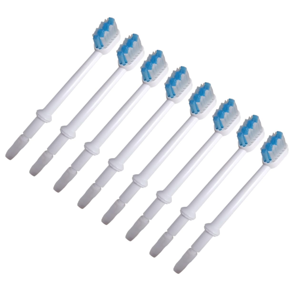 minkissy 16 Stk Ersatzbürstenköpfe für Mundduschen aufsteckbürsten oral zahnhygiene Ersatz-Zahnbürstenköpfe elektrische Zahnbürsten Zubehör für Mundduschen Bürstenkopf Düse Weiß