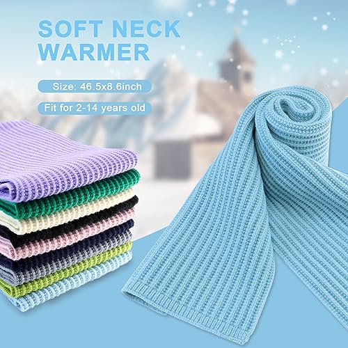 Toddler Scarf Warm Knit Kids Neck Warmer Soft Stretch Baby Winter Scarves for Boys Girls3
