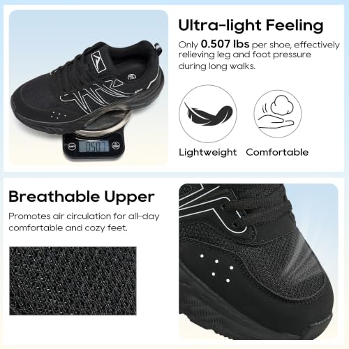 Image of Ablanczoom Womens Walking Shoes Breathable Lightweight Tennis Sneakers