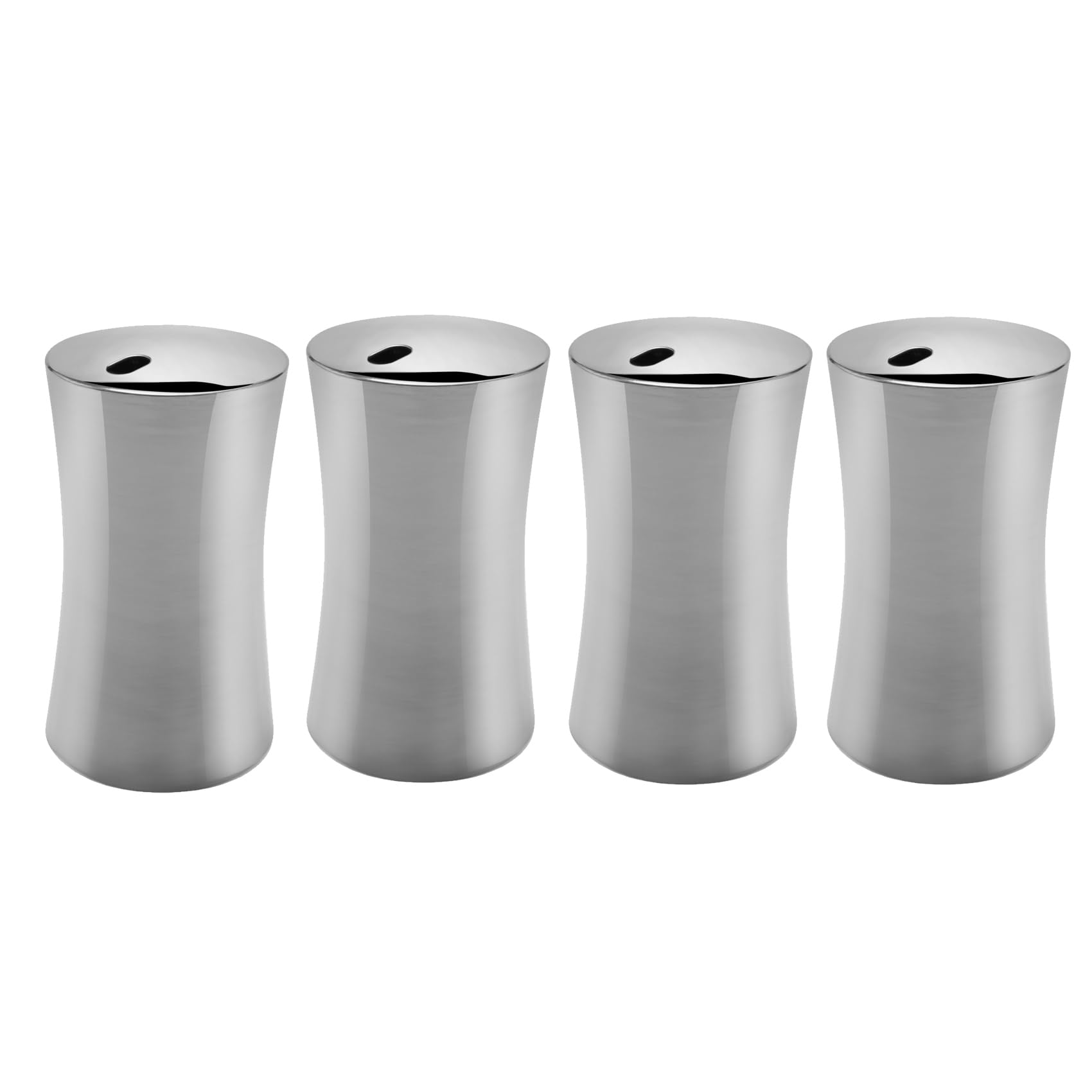 Hndhbfgrt 4X Small Toothpick Holder Dispenser Storage Organizer Stainless Steel (Silver)