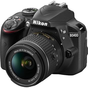 Amazon.com : Nikon D3400 DSLR Camera with 18-55mm Lens (Black