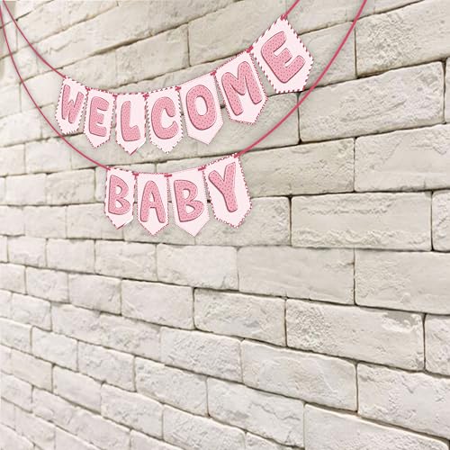 Image of Wobbox Baby Shower Bunting Banner,Godh Bharai Caremony Banner, Baby Shower Decoration For a Memorable Celebration, Baby Shower Decorations Items-(FP1176)